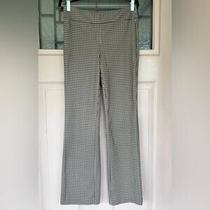 Jones & Co Houndstooth Pants Medium | Stretch Straight Leg Retro Workwear